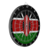 ケニア国旗Dartboard & Kenya /ゲーム盤 ダーツボード (正面左)