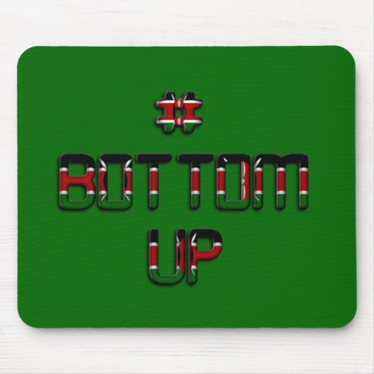 ケニア平和への愛と団結の底上げ マウスパッド (正面)