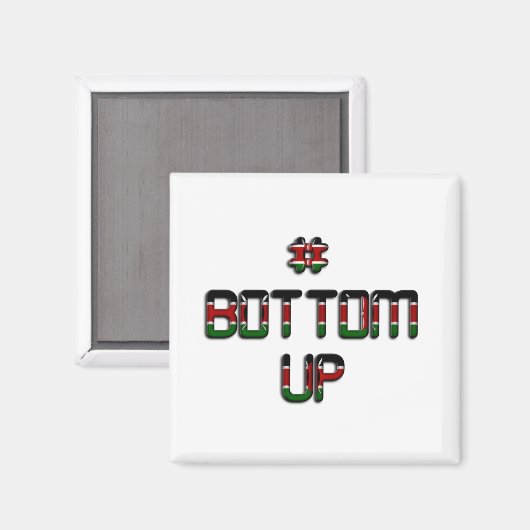 ケニア平和への愛と団結の底上げ マグネット (正面/裏面)