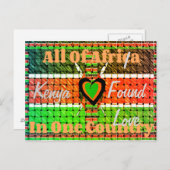 ケニア愛を見つけた ポストカード (正面/裏面)