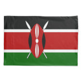 ケニア独身の国旗を持つ愛国的なピラロケース 枕カバー (裏面)