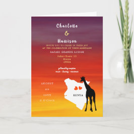 ケニア結婚アフリカの目的地 招待状