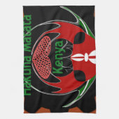 ケニア蝶フラッグアート – ハクナマタタパティオティック キッチンタオル (縦)