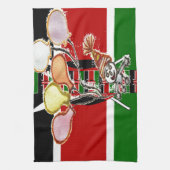 ケニア誕生日 キッチンタオル (縦)