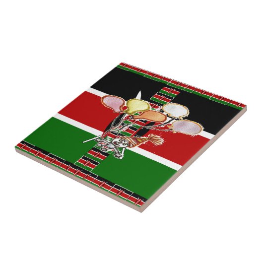 ケニア誕生日 タイル (側面)