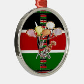 ケニア誕生日 メタルオーナメント (右)