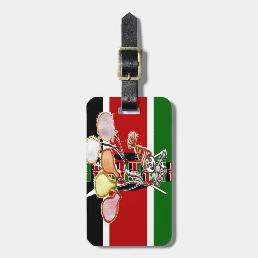 ケニア誕生日 ラゲッジタグ (正面縦)