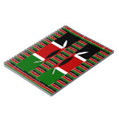 ケニア赤緑の国旗の色 ノートブック (左側)