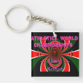 ケニア陸上ワールドチャンプスファクナマタタ国旗 キーホルダー (正面)