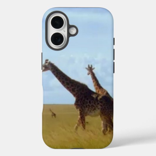 ケニア風アフリカサファリキリン Case-Mate iPhoneケース (裏面)