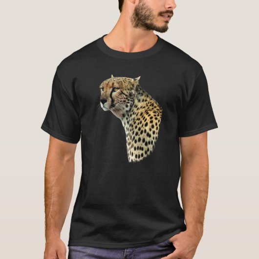 ケニア・アフリカの捕食猫 チーター 1 Tシャツ (正面)