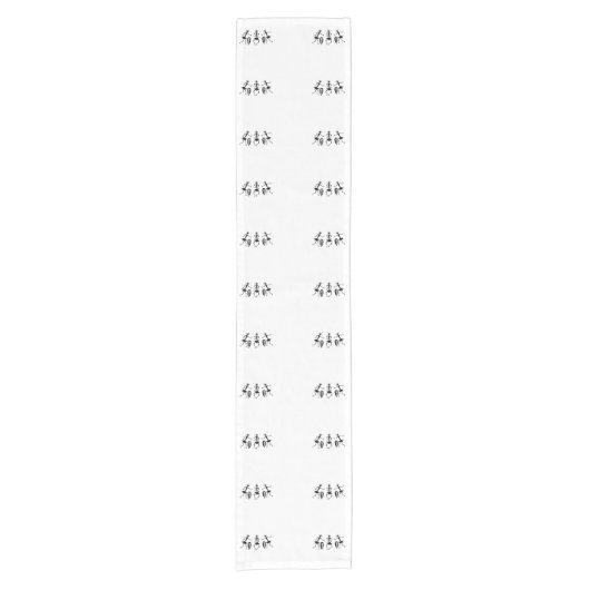 ケニア、アフリカ美術、ダン感動的ス ショートテーブルランナー (正面)