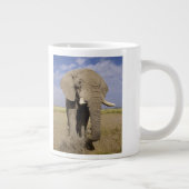 ケニア：アンボセリ国立公園、雄ゾウ ジャンボコーヒーマグカップ (右)