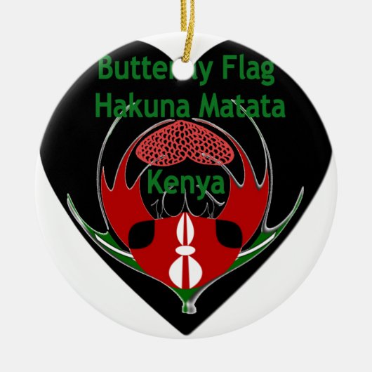 ケニア セラミックオーナメント (正面)