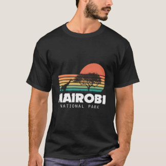 ケニア ナイロビ国立公園 アフリカ セレンゲティ Tシャツ