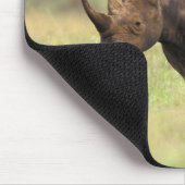 ケニア、ナイロビ国立公園。クロサイ マウスパッド (コーナー)