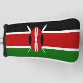 ケニア・マサイ国旗Bendera ya Kenya ゴルフヘッドカバー (正面)
