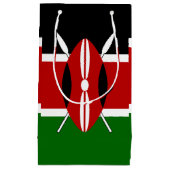 ケニア・マサイ国旗Bendera ya Kenya スモールペーパーバッグ (正面)
