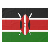 ケニア・マサイ国旗Bendera ya Kenya テーブルクロス (正面(横))