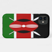ケニア・マサイ国旗Bendera ya Kenya Case-Mate iPhoneケース (裏面(横))