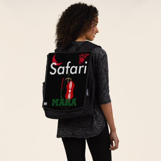 ケニア・マラ・サファリ バックパック (着用)