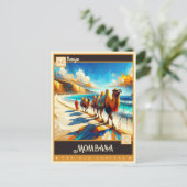 ケニア,モンバサ |ヴィンテージ絵画ー ポストカード (スタンド正面)