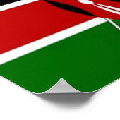 ケニア – 国旗 – ポスター (角)