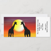 ケニア 結婚式 航空券 搭乗券 ウェディング デスティネーション 招待状 (裏面)