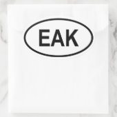 ケニア「EAK」 楕円形シール (バッグ)