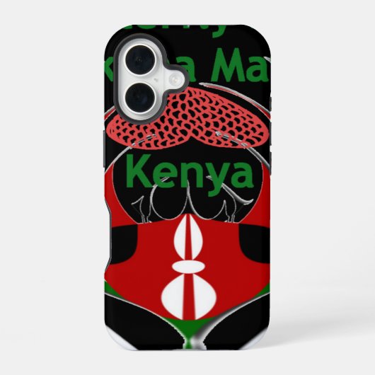 ケニア iPhone 16ケース (裏面)