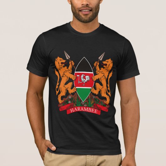 ケニアCoat of Arms Tシャツ (正面)