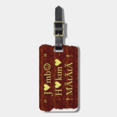 ケニアHakuna Matataの日の贈り物。 ラゲッジタグ (正面縦)