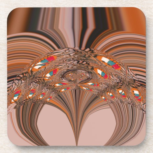 ケニアHakunaMatata伝統カラーデザイン.png コースター (正面)