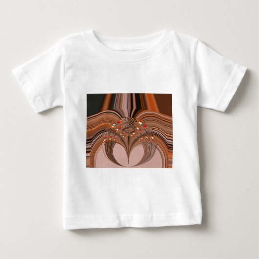 ケニアHakunaMatata伝統カラーデザイン.png ベビーTシャツ (正面)