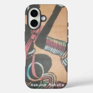 ケニアMAASAI Hakuna Matata. iPhone 16ケース
