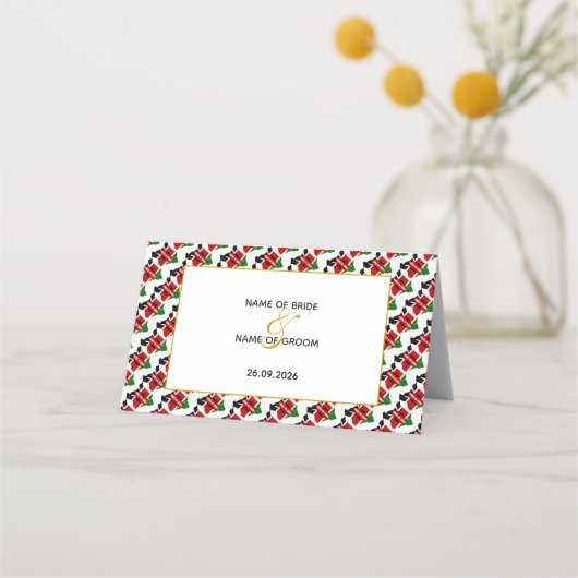 ケニエレガントヤ結婚お祝い プレイスカード (裏面)