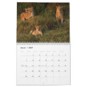 ケニヤのマサイ族のマラのカレンダーの野性生物 カレンダー (3月 2027)