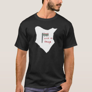 ケニヤの地図 Tシャツ