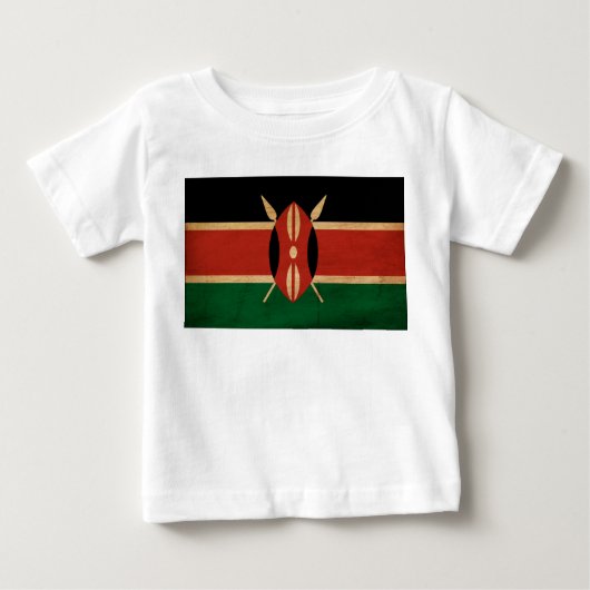 ケニヤの旗 ベビーTシャツ (正面)