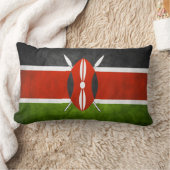 ケニヤの旗 ランバークッション (ブランケット)