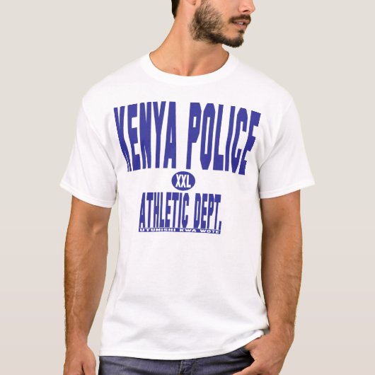 ケニヤの警察の運動Tシャツ Tシャツ (正面)