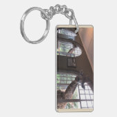 ケニヤアフリカのキリン キーホルダー (正面左)