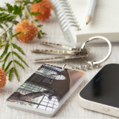 ケニヤアフリカのキリン キーホルダー (正面右)