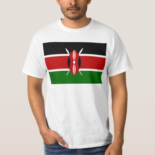 ケニヤアフリカの旗 Tシャツ (正面)
