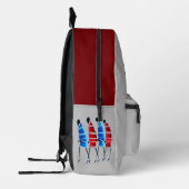 ケニヤカラフルマサイ伝統的アート歩く高 プリントバックパック (左)