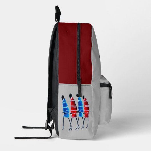 ケニヤカラフルマサイ伝統的アート歩く高 プリントバックパック (左)