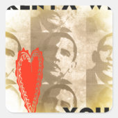 ケニヤワールラブパース美術デザイン スクエアシール (正面)