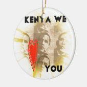 ケニヤワールラブパース美術デザイン セラミックオーナメント (左)