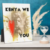 ケニヤワールラブパース美術デザイン フォトプラーク (側面)