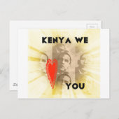 ケニヤワールラブパース美術デザイン ポストカード (正面/裏面)
